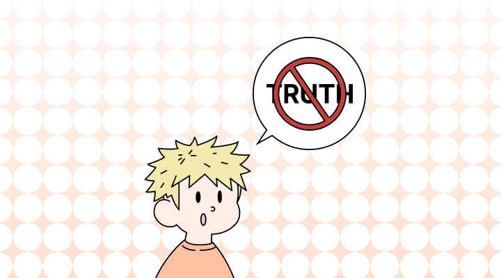 嘘英語で(Lie, Untruth, Falsehood, Fabrication, Fib差異と意味)