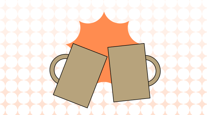 ガンパイ英語で(Cheers, Bottoms Up, Here's to...差異と意味)