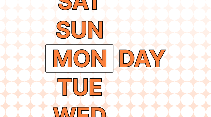 曜日英語で(Day of the Week, Weekday, Weekend, Working Day, Business Day差異と意味)