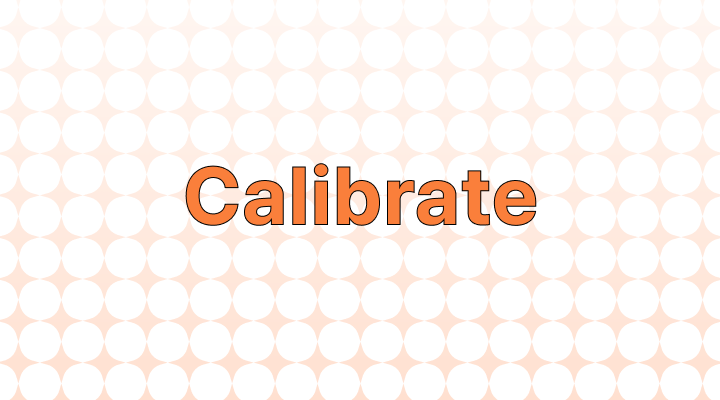Calibrate意味と例