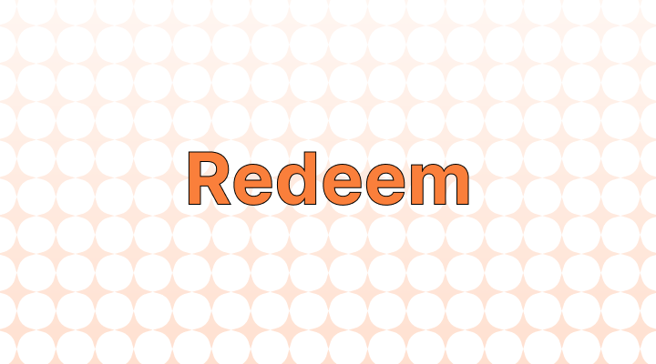 Redeem意味と例